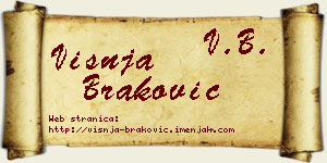 Višnja Braković vizit kartica